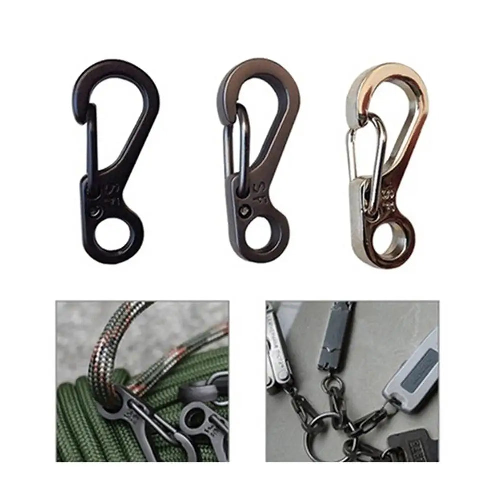 10-Pack Mini Spring Carabiner Keychains