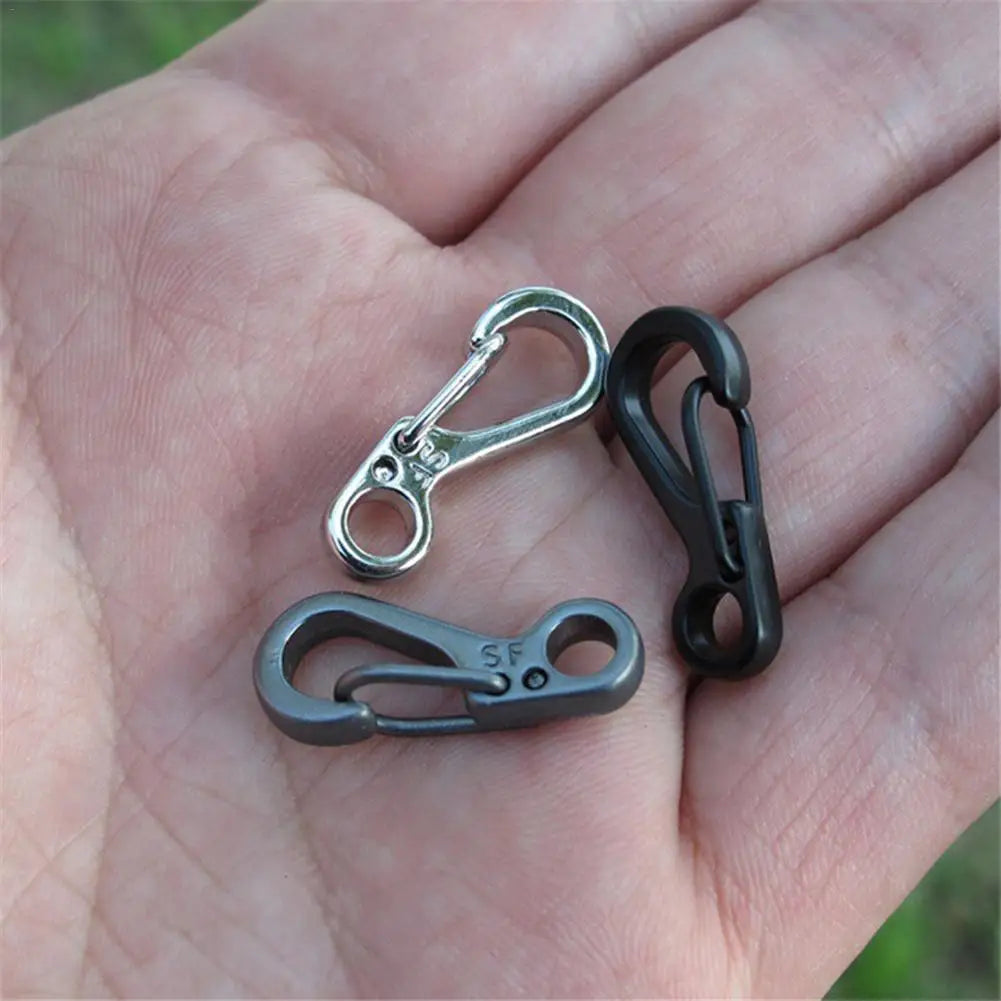 10-Pack Mini Spring Carabiner Keychains