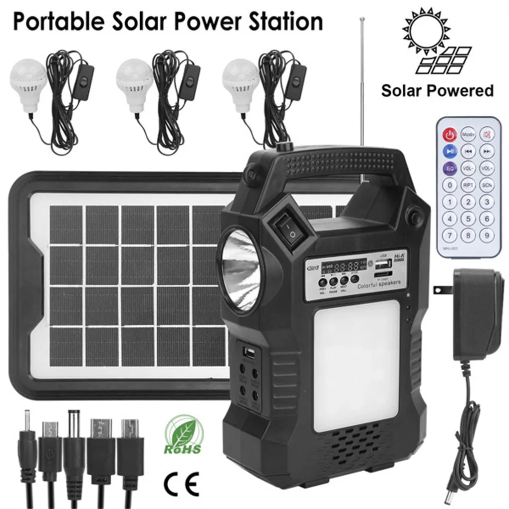 All-In-One Solar Power Bank – Flashlight & Emergency Backup Station