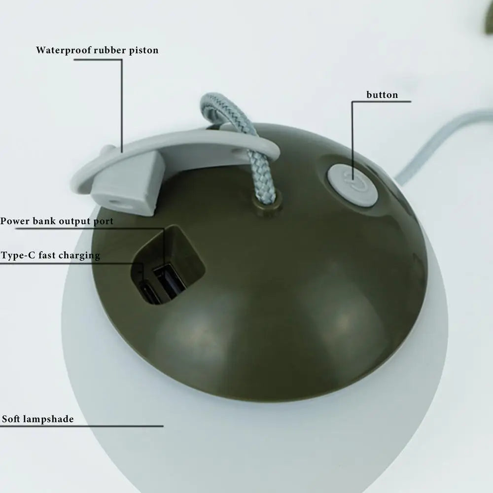 Dimmable, USB-C Rechargeable LED Camping Lantern