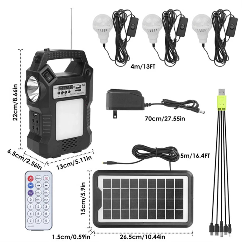 All-In-One Solar Power Bank – Flashlight & Emergency Backup Station