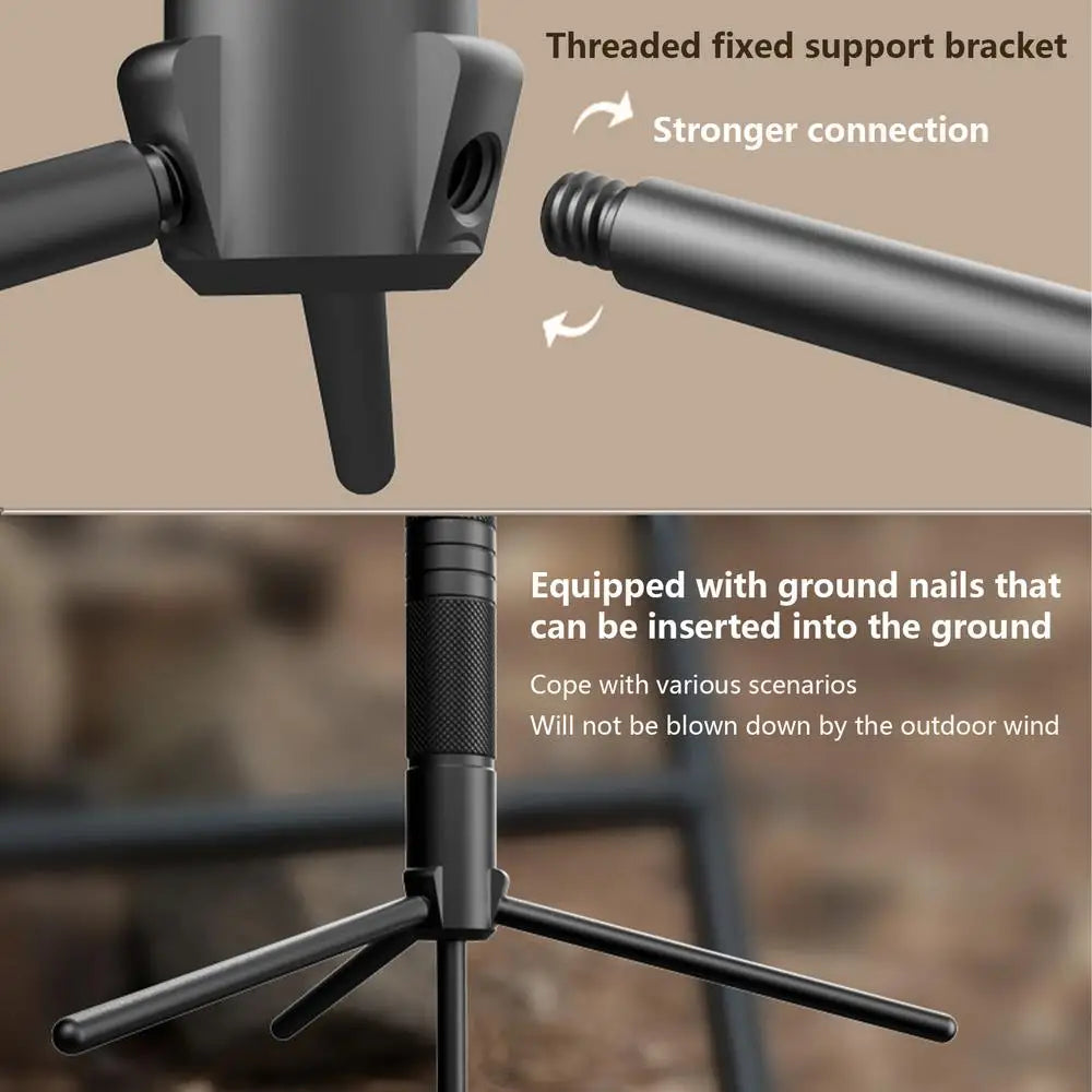 Effortless & Stable Foldable Tripod Stand for Outdoor Gear