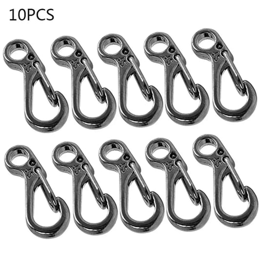 10-Pack Mini Spring Carabiner Keychains